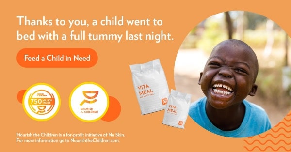 世界中の栄養不良の子どもたちへの食糧寄付7億5,000万食を達成